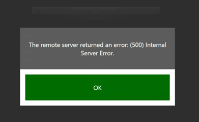 Server error