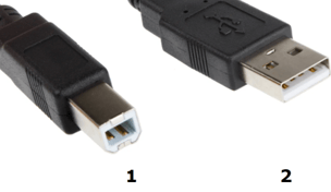 USB 1 en 2