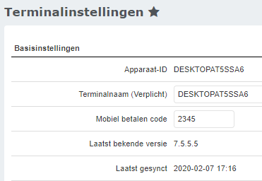 mobiel - per terminal