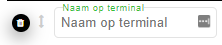 naam op terminal