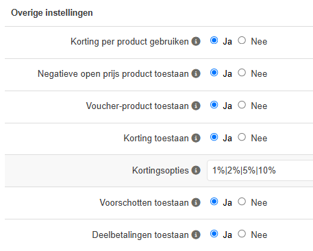 voorschot en bon
